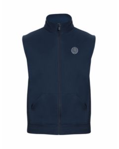 COTTONIAN Crest Sleeveless Zipper Jacket